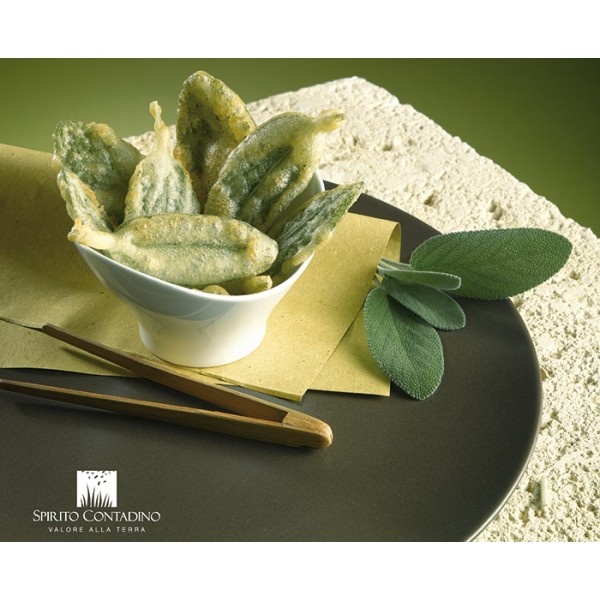 Salvia in crosta di farina